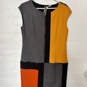 Colorblock Sleeveless Dress
